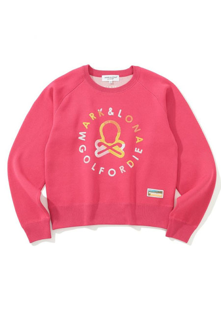 MARK&LONA Ever Spangle Crew Sweater | MAGENTA | WOMEN