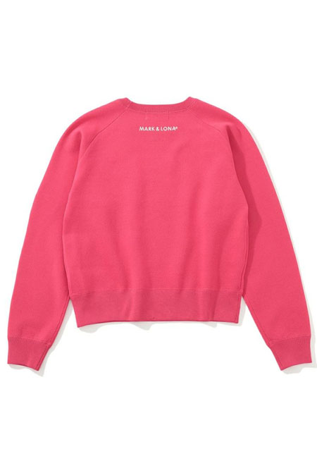 MARK&LONA Ever Spangle Crew Sweater | MAGENTA | WOMEN