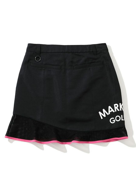 MARK&LONA Ripple Skirt | BLACK | WOMEN