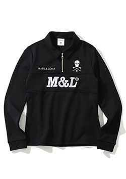 MARK&LONA Escalade Zip Fleece Polo | BLACK | WOMEN