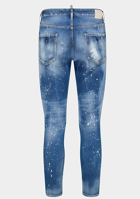 DSQUARED2 MEDIUM ICED SPOTS WASH COOL GUY JEANS | 470NAVY | MEN
