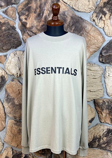 FOG ESSENTIALS FRONT LOGO LS TEE | TAN