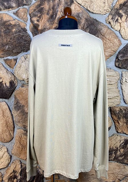 FOG ESSENTIALS FRONT LOGO LS TEE | TAN