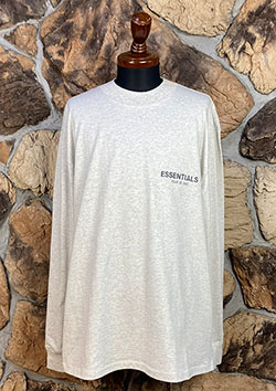 FOG ESSENTIALS 21 FW 1POINT LOGO LS TEE | LT/OATMEAL