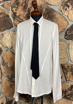 JULIUS RAYON SILK SPAN CLOTH SHIRTS | WHITE