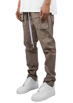 mnml DROP CROTCH CARGO PANTS | STONE