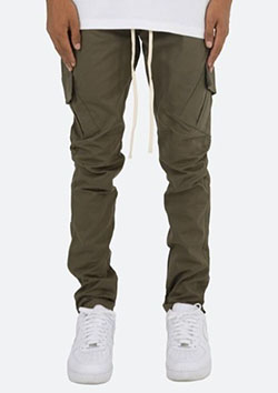 mnml CARGO DRAWCORD PANTS | OLIVE