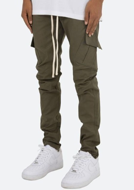 mnml CARGO DRAWCORD PANTS | OLIVE