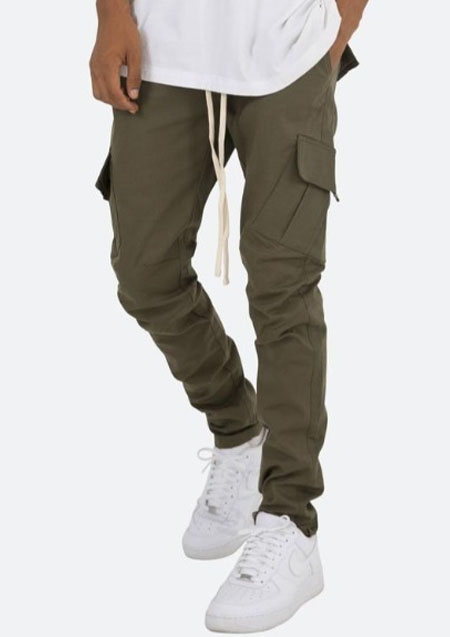 mnml CARGO DRAWCORD PANTS | OLIVE