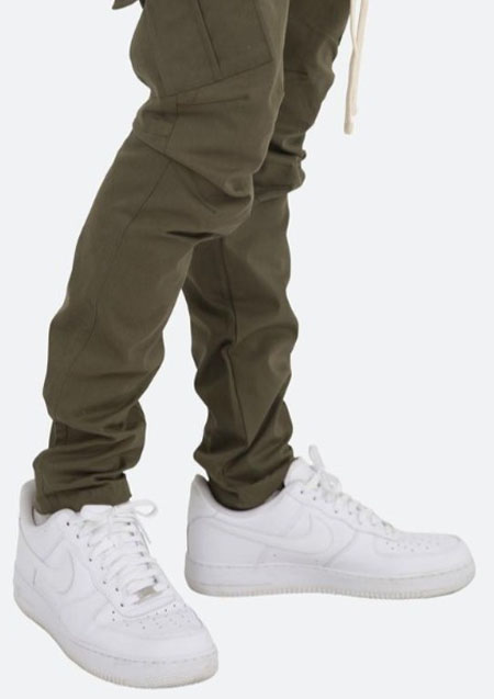 mnml CARGO DRAWCORD PANTS | OLIVE