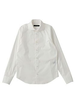 1PIU1UGUALE3 AEGAN COTTON POPLIN PLAIN SHIRT | 10WHITE