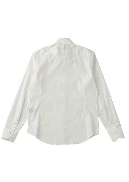 1PIU1UGUALE3 AEGAN COTTON POPLIN PLAIN SHIRT | 10WHITE