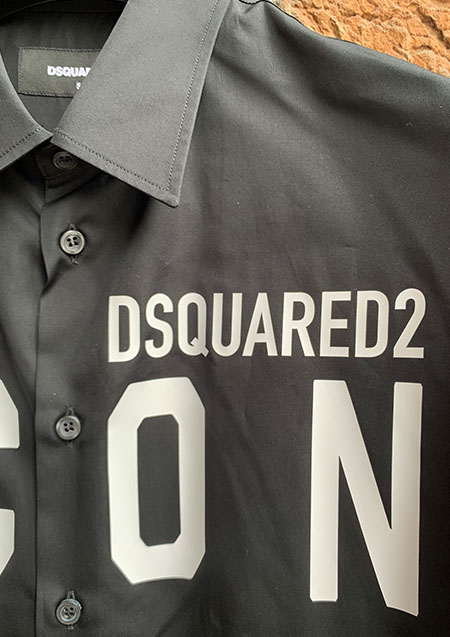 DSQUARED2 BE ICON DROP SHIRT | 900BLACK  | MEN