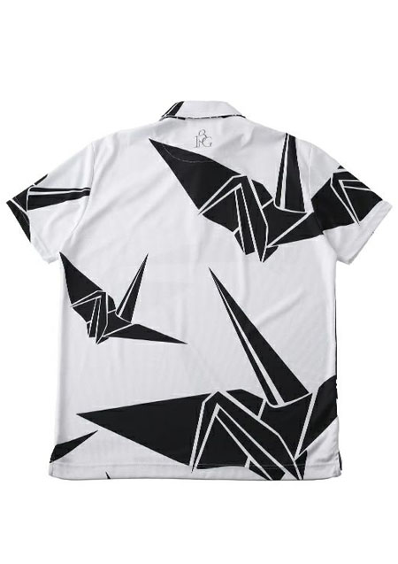 1PIU1UGUALE3 GOLF SS POLO ORIGAMI CRANE | 10WHITE | MEN