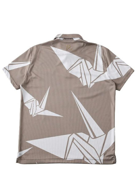 1PIU1UGUALE3 GOLF SS POLO ORIGAMI CRANE | 25BEIGE | MEN