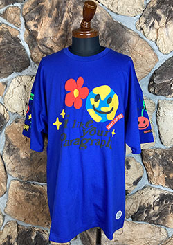 PARAGRAPH SMILE EARTH TEE | BLUE