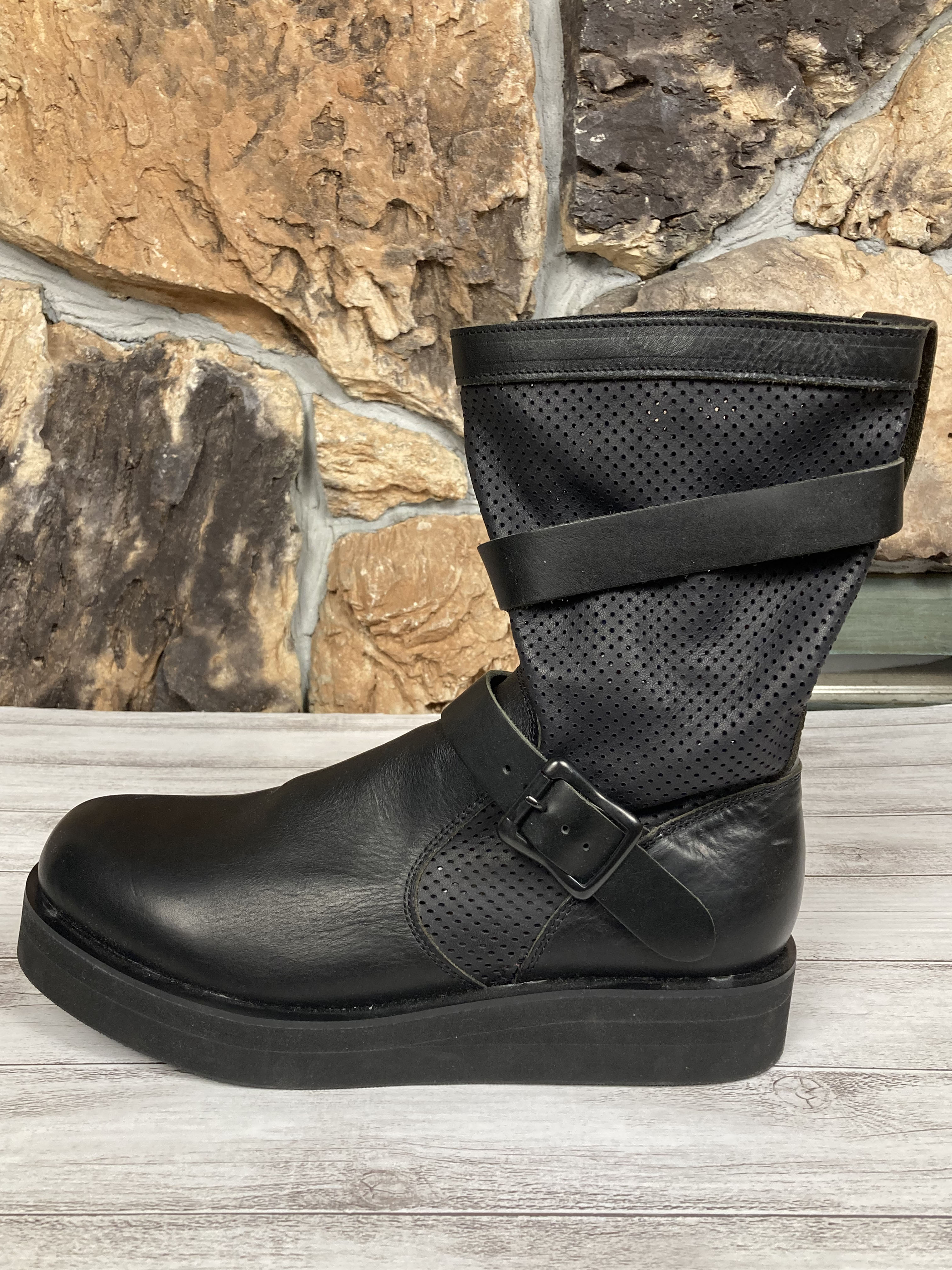 kiryuyrik Punching Enginer Boots | BLACK