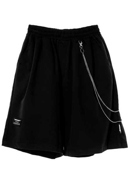 MWM DOUBLE CHAIN SHORTS | 3-BLACK
