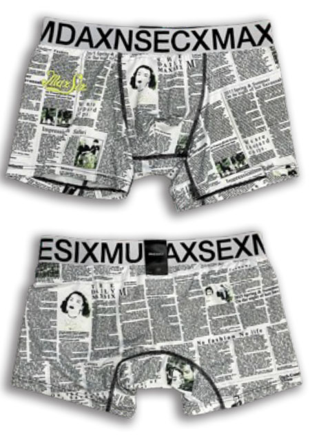 MAXSIX UNDER WEAR NEWS PAPER | WHITE