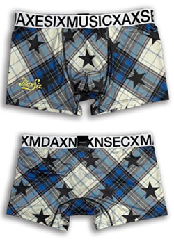 MAXSIX UNDER WEAR CHECK & STARS | BLUE CHECK