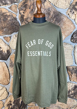 FOG ESSENTIALS 24FW ARCH LOGO LS TEE | MILITARY