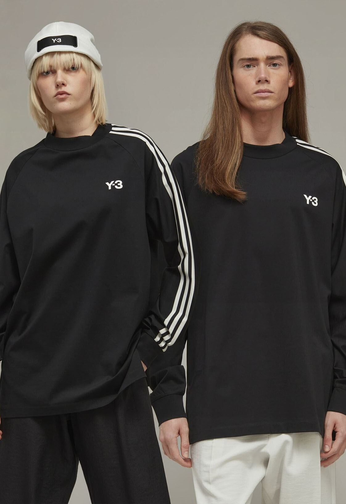 Y-3 3S LS TEE | BLACKOFFWHITE