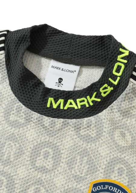 MARK&LONA B.O.C Mesh Mock Tee | IVORY | MEN