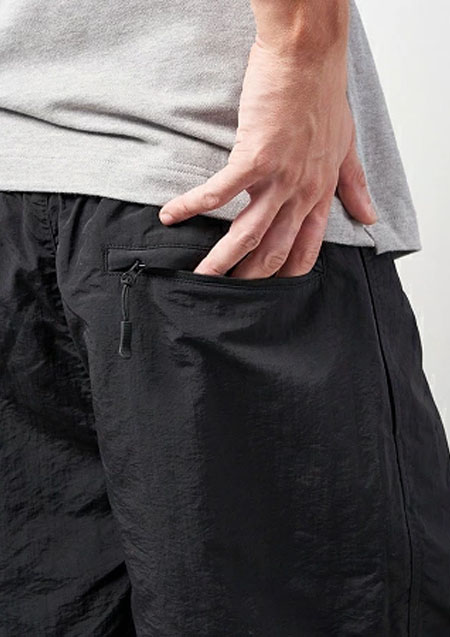 STUD MUFFIN ナイロングランクロス GOLFスマイリーサガラショートパンツ | BLACK