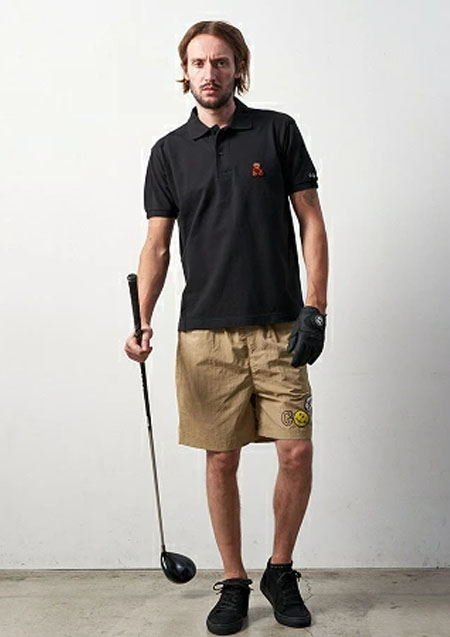 STUD MUFFIN ナイロングランクロス GOLFスマイリーサガラショートパンツ | BEIGE