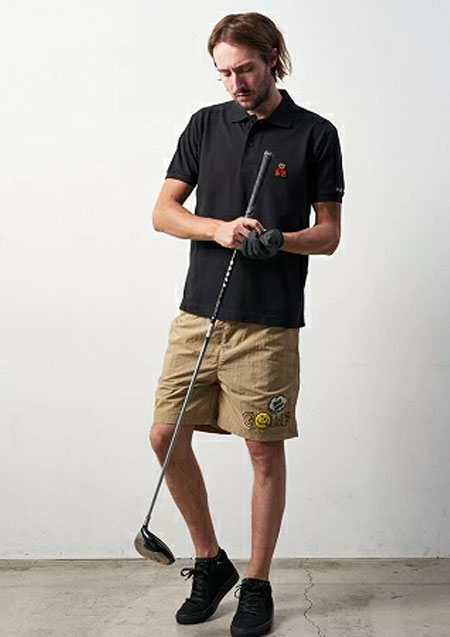 STUD MUFFIN ナイロングランクロス GOLFスマイリーサガラショートパンツ | BEIGE