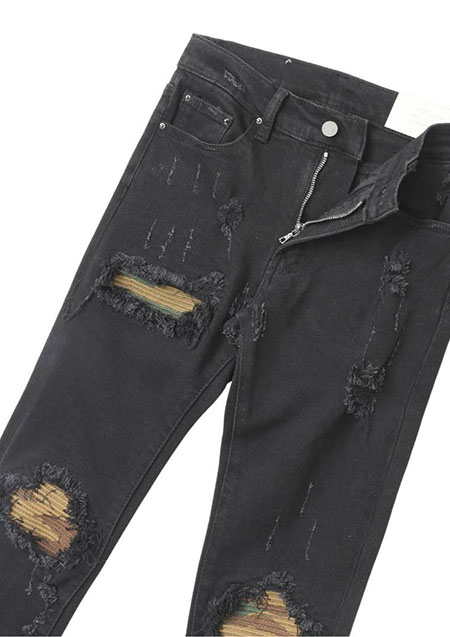 mnml X204 CAMO STRETCH DENIM | BLACK