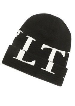 VALENTINO cashmere wool knit cap | 0NA BLACK | UNISEX
