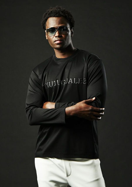1PIU1UGUALE3 SPORT CDIEM COMFORTABLE CREW L/S | 99BLACK