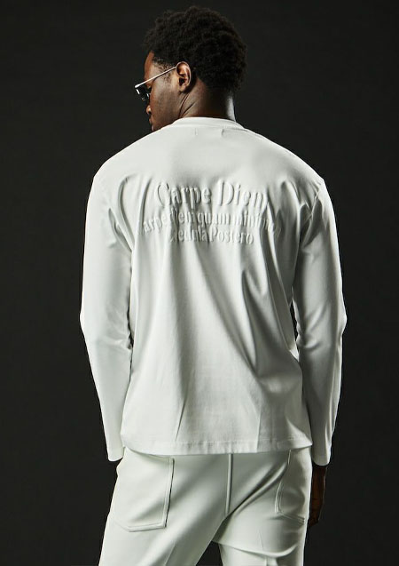 1PIU1UGUALE3 SPORT CDIEM COMFORTABLE CREW L/S | 10WHITE