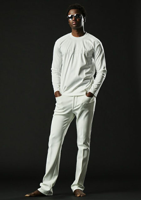 1PIU1UGUALE3 SPORT CDIEM COMFORTABLE CREW L/S | 10WHITE