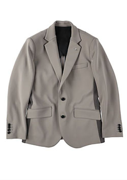 1PIU1UGUALE3 RIB 2B-JKT | 95GRAY