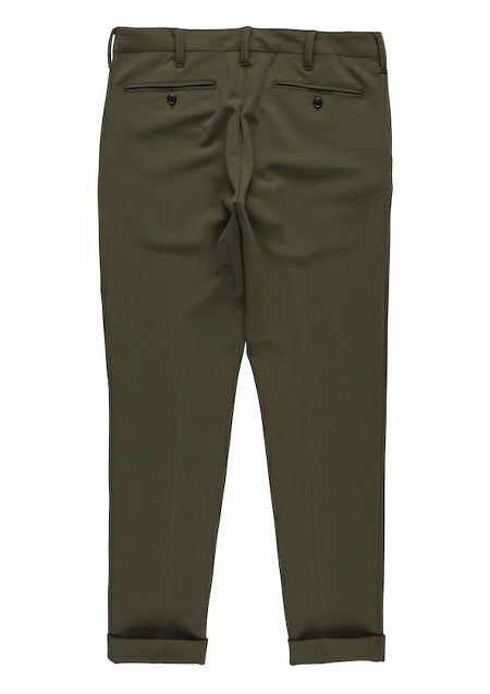1PIU1UGUALE3 RIB TAPERED SLACKS | 67KHAKI