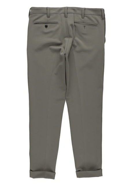 1PIU1UGUALE3 RIB TAPERED SLACKS | 95GRAY