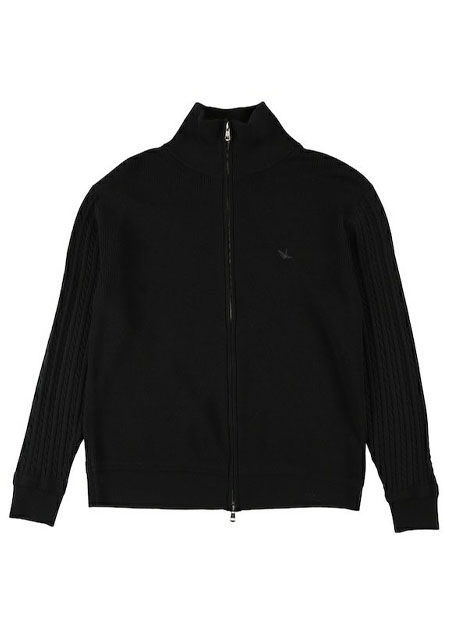1PIU1UGUALE3 ZIP UP TURTLE | 99BLACK