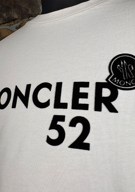 MONCLER LOGO L/S TEE | 034WHITE