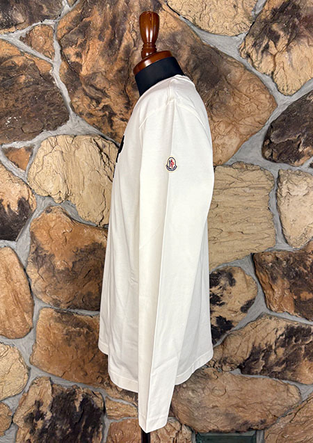 MONCLER LOGO L/S TEE | 034WHITE