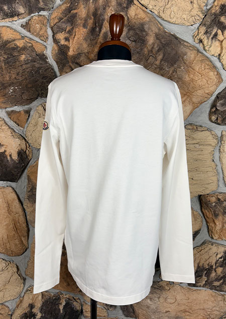 MONCLER LOGO L/S TEE | 034WHITE