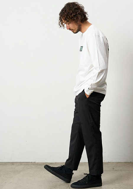 STUD MUFFIN 5.6ozコットン天竺 スターグラムハート&amp;シークインLS Tシャツ | WHITE