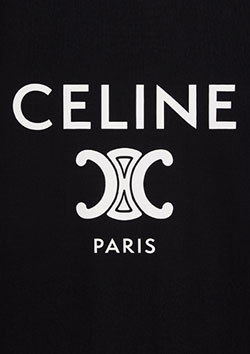 CELINE Velvet Cotton Loose Zip Hoodie | 19JJ BLACK