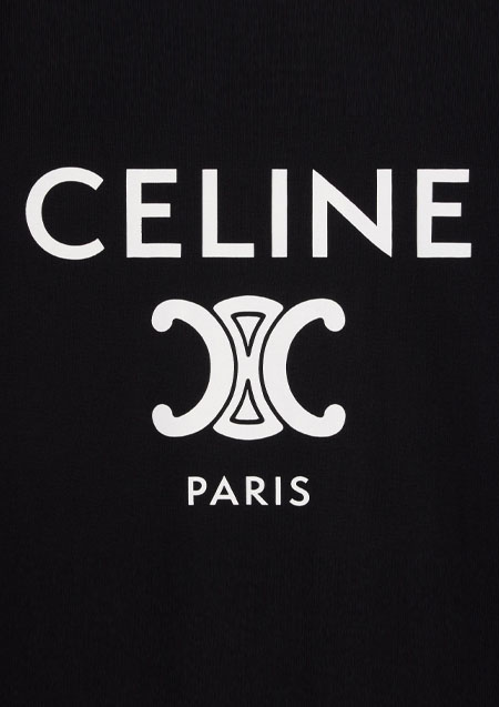 CELINE Velvet Cotton Loose Zip Hoodie | 19JJ BLACK