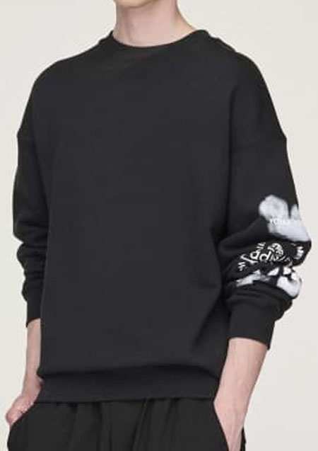 Y-3 GRAPHIC CREW SWEAT | BLACK