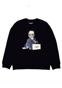 STARLEAN JERSEY BABY SWEAT | BLACK