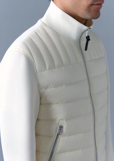MACKAGE HYBRID DOWN JACKET COLLIN-R | CREAM | MENS