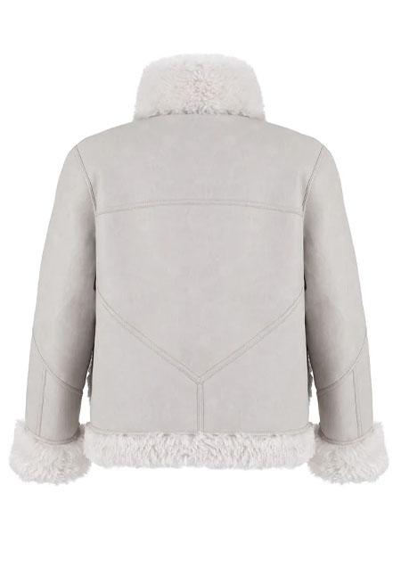 URBANCODE Reversible Aviator Jacket in Chalky | CHALKY
