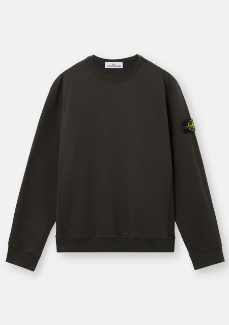 STONE ISLAND ORGANIC COTTON FLEECE | V0029BLACK